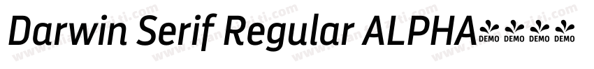 Darwin Serif Regular ALPHA字体转换
